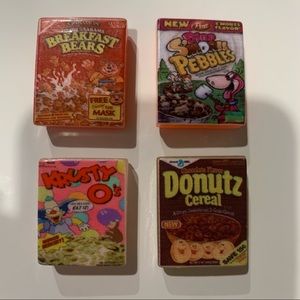 Cereal Box Themed Magnets Set of 4